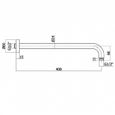 Верхний душ Paffoni Master King ZSOF079CR/ZSOF034CR Хром