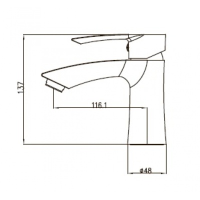 Смеситель для раковины Kaiser Aurora 67011 Хром