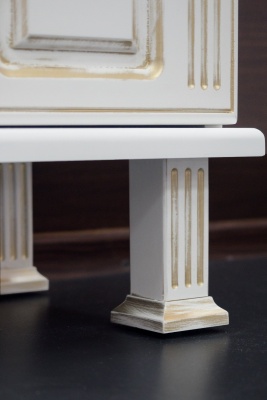 Тумба под раковину Cerutti SPA Глория 70 6702 Белая Золото