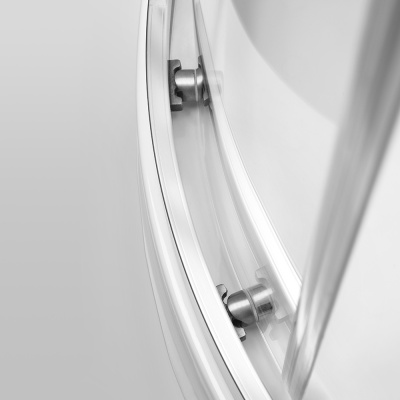 Душевой уголок AM.PM Bliss L 90x90 W53G-315-090MT64 радиальный профиль матовый Хром, стекло прозрачное