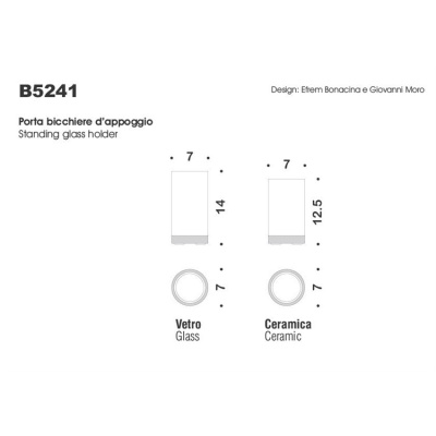 Стакан для зубных щеток Colombo Design Nordic B5241 Хром