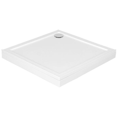 Душевой поддон из искусственного камня Aquanet Alfa Delta Cube 90x90 Белый