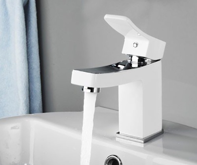 Смеситель для раковины WasserKRAFT Aller 1063W Хром Белый