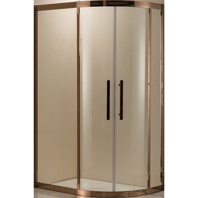 Душевой уголок Grossman Pragma PR-120 120x80 L профиль Золото стекло прозрачное