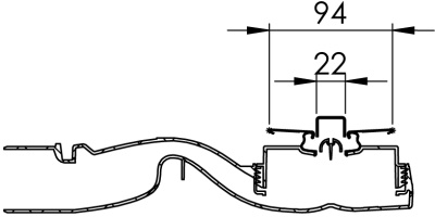 Душевой лоток Berges Wasserhaus Super Line 650 090181 с решеткой Матовый хром