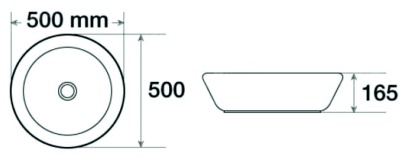 Раковина SantiLine 50 SL-1064 Белая