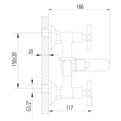 Смеситель для ванны Lemark Neo LM2202C Хром