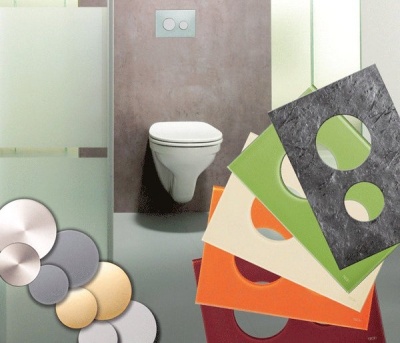 Кнопка смыва Tece Loop Modular 9240667 для унитаза без лицевой панели Черная