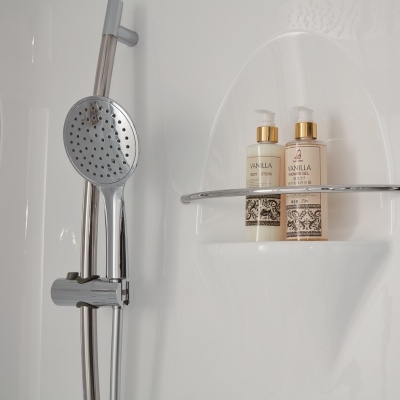 Душевая кабина SSWW BU106B 95х95 с баней профиль Белый задняя стенка Белая