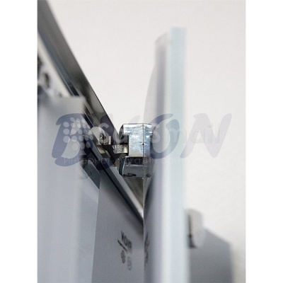 Душевой уголок Byon Runda 802 80x80 профиль Хром стекло тонированное