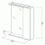 Зеркало со шкафом BelBagno MARINO-SPC-600/750-1A-BL-P-L 60 с подсветкой Bianco Lucido