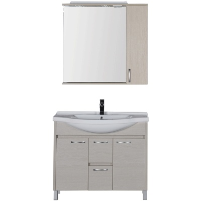 Комплект мебели для ванной Aquanet Донна 100 169194 Белый дуб