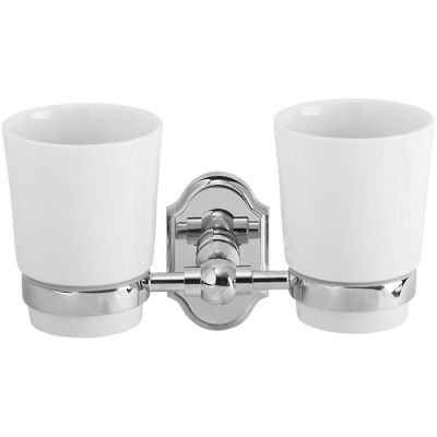 Стакан для зубных щеток Veragio Stanford VR.STD-7742.CR двойной Хром