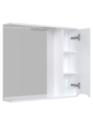 Зеркало со шкафом San Star Модена 80 176.1-2.4.1. с подсветкой Белое