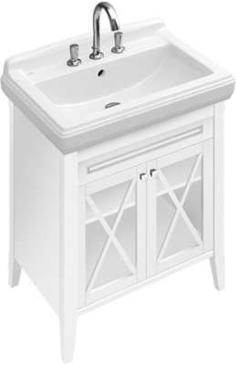 Тумба под раковину Villeroy&Boch Hommage 75 Орех Ярко белый