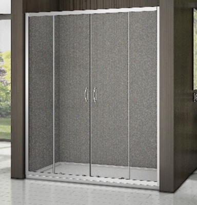 Душевая дверь в нишу Good Door Latte WTW-TD-170-G-WE 170 профиль Белый стекло матовое