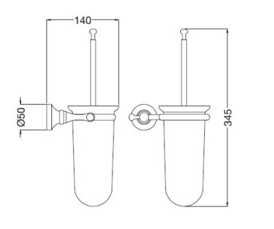 Ёрш Bugnatese Performa tradizionale 24825 CR (Хром)