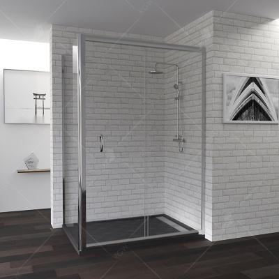 Душевой уголок RGW Passage PA-42 110x90 профиль Хром стекло прозрачное