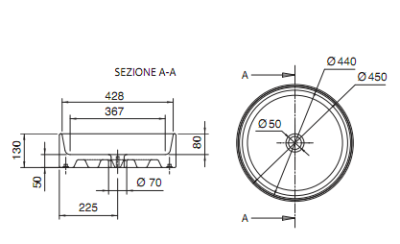 Раковина Scarabeo Thin-Line 8029 Белая