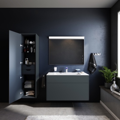 Тумба под раковину AM.PM Inspire V2.0 100 M50AFHX1003GM подвесная Графит матовая