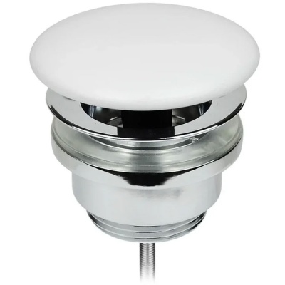 Донный клапан AeT A038101 Хром Белый матовый Click-Clack