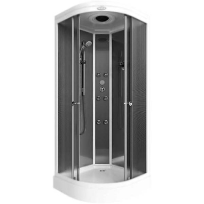 Душевая кабина Arcus AS-102 90x90 профиль Белый стекла матовые фактурные