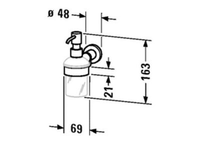 Дозатор для жидкого мыла Duravit D Code 0099161000 Хром
