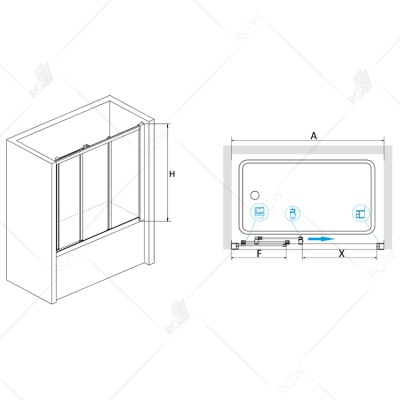 Шторка на ванну RGW Screens SC-41 180x150 профиль Хром стекло прозрачное Шторка на ванну RGW Screens SC-41 180x150 профиль Хром стекло прозрачное