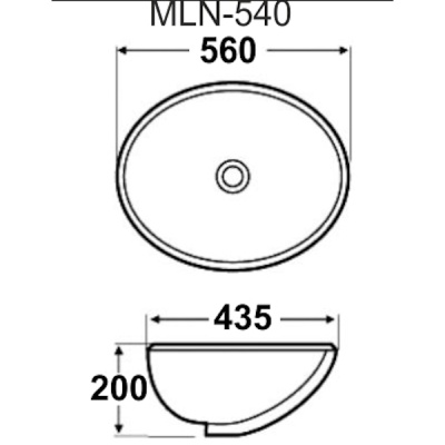 Раковина Melana 56 MLN-540 Белая