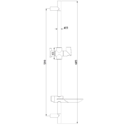 Душевая штанга Lemark LM8062C Хром