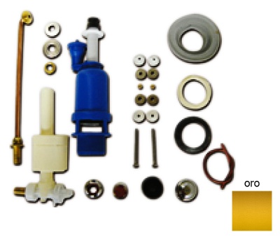 Механизм с кнопкой двойного слива Azzurra B19002F/40 oro