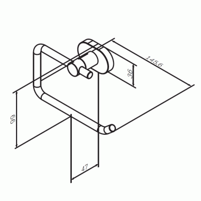 Держатель туалетной бумаги AM.PM Sense A7434100 Хром
