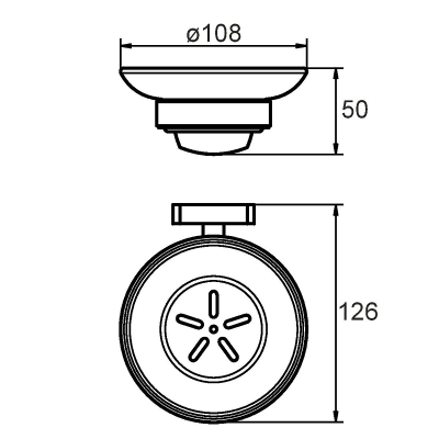 Мыльница Milardo Volga VOLSMG0M42 Хром