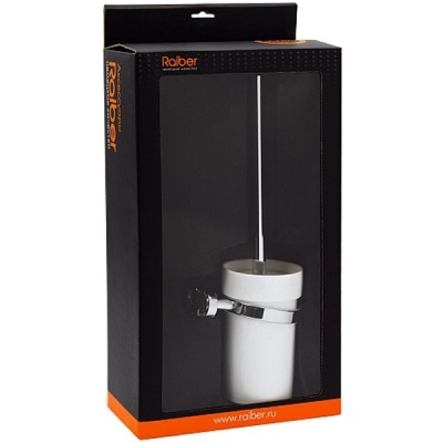 Ершик для унитаза Raiber R50116 Белый Хром