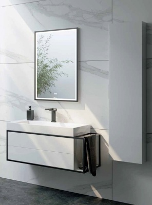 Тумба под раковину Aqwella Clarberg Logic 80 L LOG0108L подвесная Белая