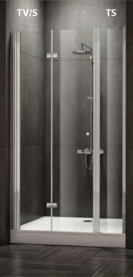 Душевая перегородка Kolpa San Terra Flat TSf 40 Хром