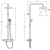 Душевая система Roca Victoria 5A9718C00 с термостатом Хром Душевая система Roca Victoria 5A9718C00 с термостатом Хром