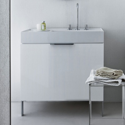 Тумба под раковину Laufen Kartell 90 подвесная Белый лак