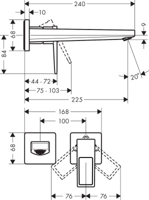 Смеситель для раковины Hansgrohe Metropol 74526000 Хром