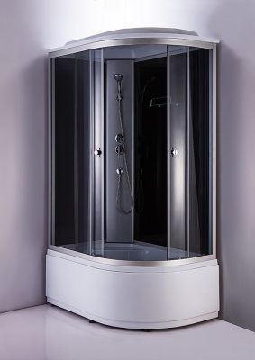Душевая кабина Niagara NG-2510 120x80 L стекло тонированное задняя стенка Черная
