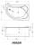 Акриловая ванна Kolpa San Amadis New 160x100 L Basis