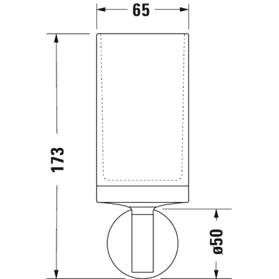 Стакан для зубных щеток Duravit Starck T 0099311000 Хром