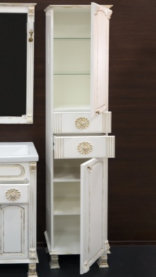 Шкаф пенал Cerutti SPA София 40 6626 Белый Золото