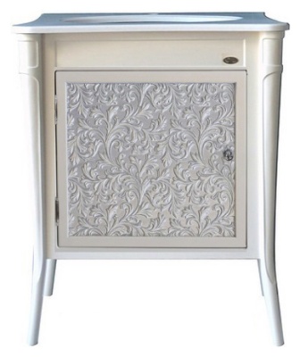 Тумба Атолл Валенсия 75 New ivory(серебро) Ivory(серебро)