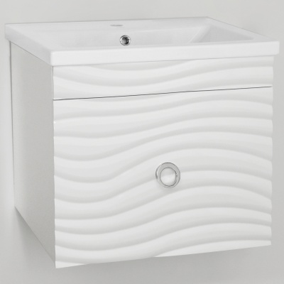 Тумба под раковину Style Line Вероника 60 Люкс Plus подвесная Белый