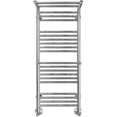 Водяной полотенцесушитель Terminus Аврора П20 400x1010 4660059582153 с полкой Хром