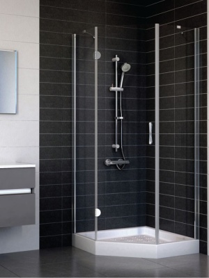 Душевой уголок Vegas Afrodite AFA-Pen 90 профиль белый/стекло прозрачное