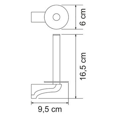 Держатель туалетной бумаги WasserKRAFT Kammel К-8397 Хром