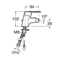 Смеситель для биде Roca Victoria 5A6125C0M Хром