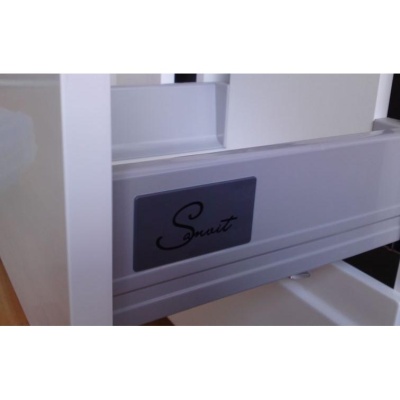 Тумба с раковиной SanVit Эдем Lux 90 с фактурой под дерево Акация светлая